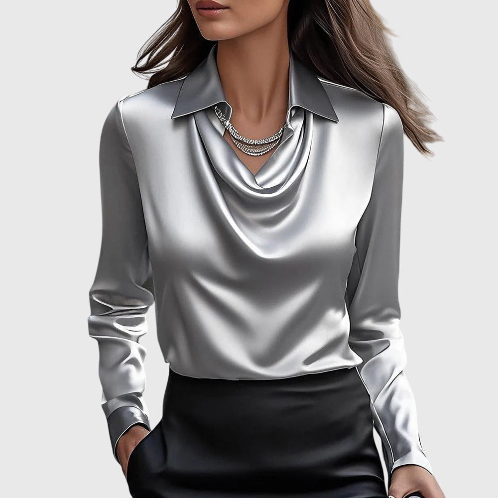 Zoe | Elegant Satängblus
