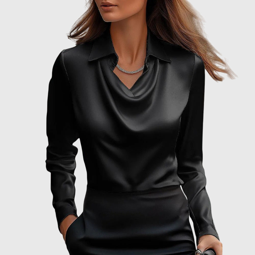 Zoe | Elegant Satängblus
