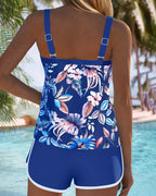 Evie | U-ringad Blommönstrad Tankini