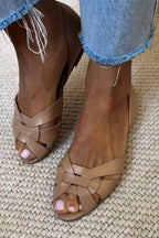 Serafina | Vävda Naturliga Sandaler