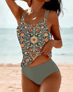 Georgia | Blommönstrad Tankini