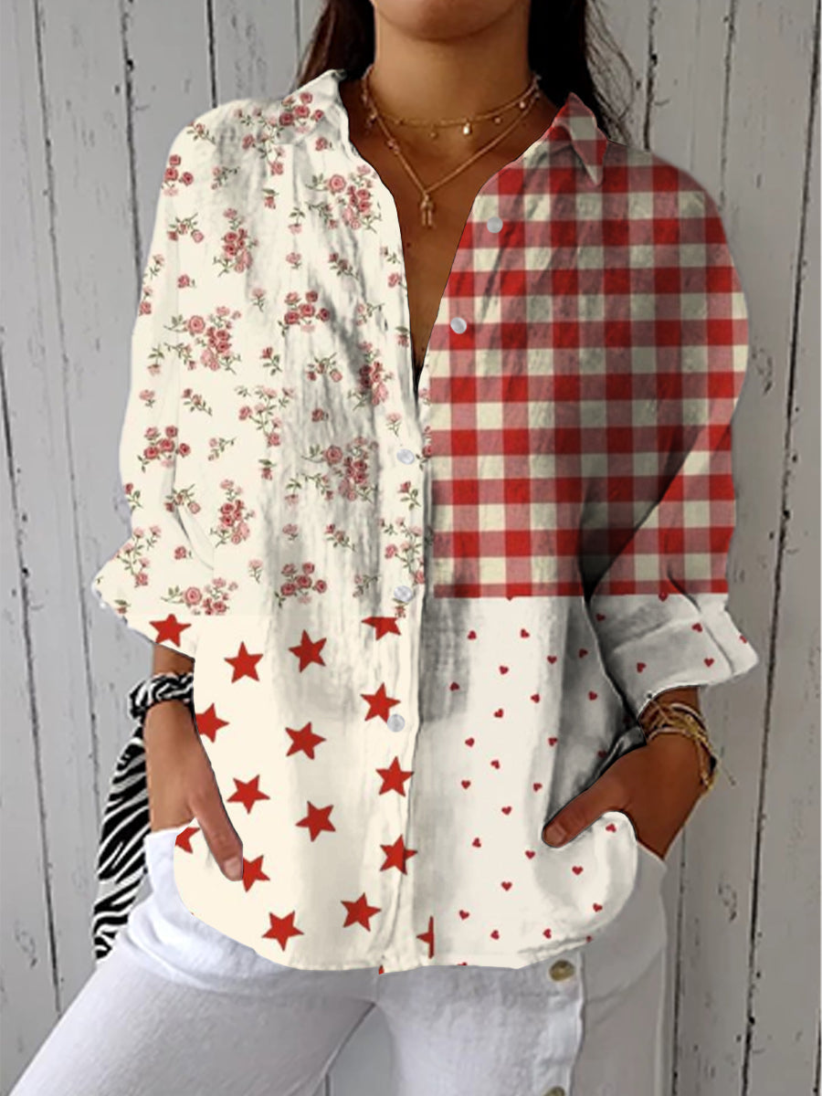 Elise | Lantlig Lappverksblus