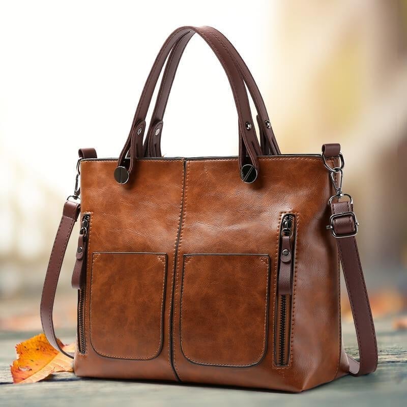 Winslet - Ikonisk Retro PU-läder Crossbody Handväska