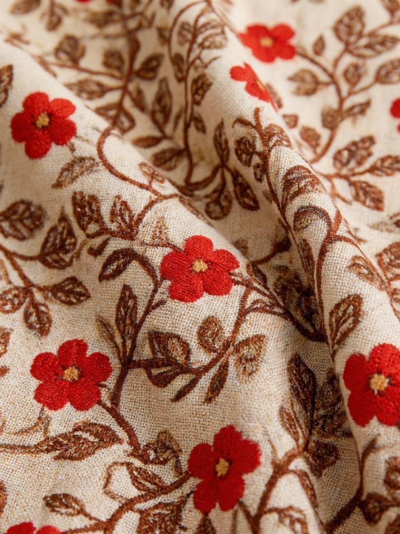 Lyra | Elegant Blommönstrad V-ringad Miniklänning