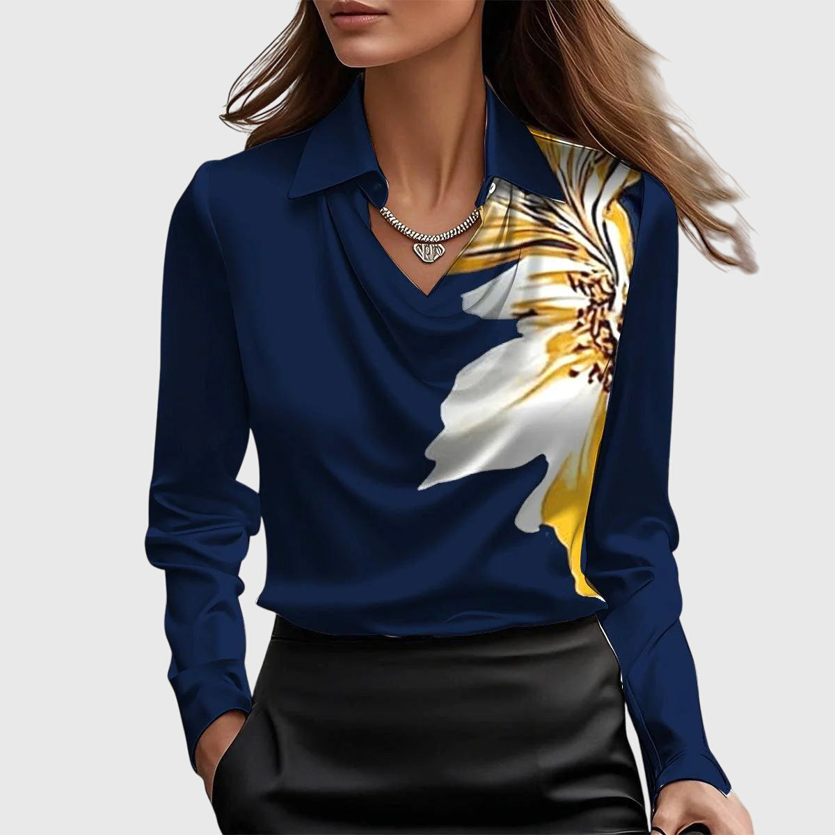 Zoe | Elegant Satängblus