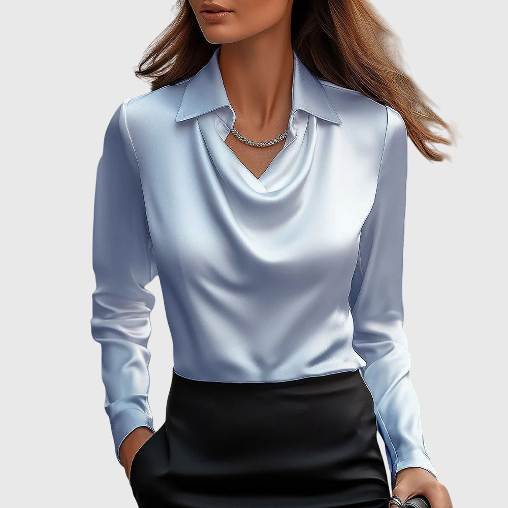 Zoe | Elegant Satängblus