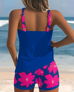 Emma | Blommönstrad U-ringad Tankini