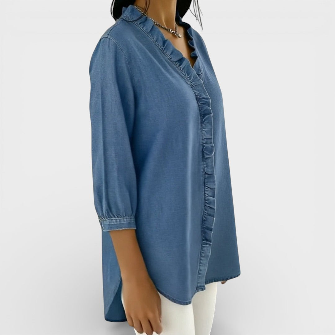 Heather | Elegant Volangad Blus