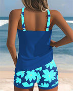 Emma | Blommönstrad U-ringad Tankini