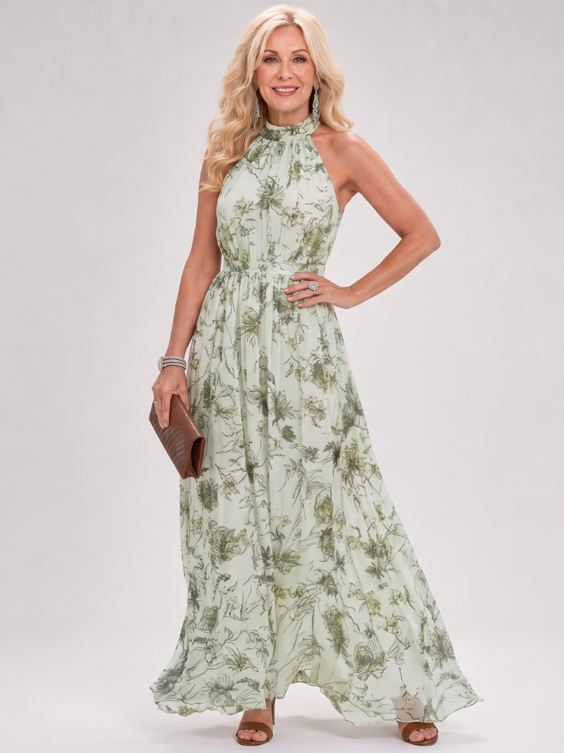 Guinevere | Blommönstrad Flödig Kjol Miniklänning