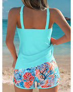 Poppy | Blommönstrad Tankini