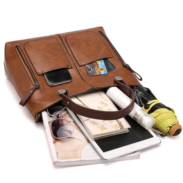 Winslet - Ikonisk Retro PU-läder Crossbody Handväska