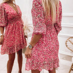 Sunna – Elegant Blommig Klänning