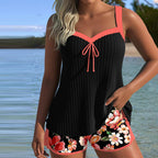 Chloe | V-ringad Mönstrad Tankini