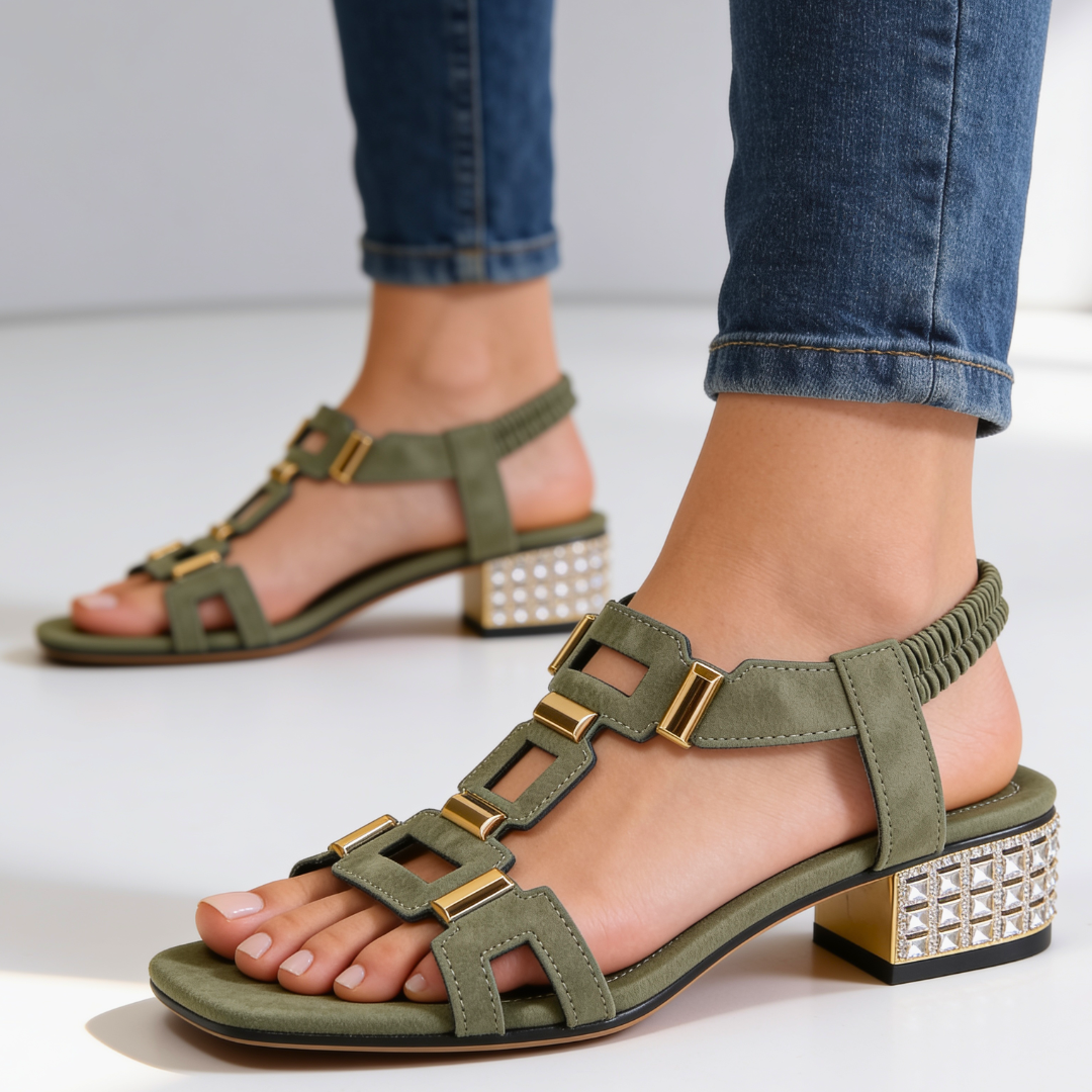 Odette™ Kristallklack Sandaler