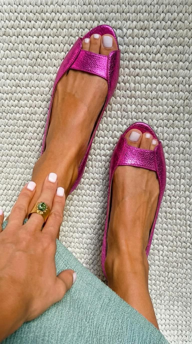 Adelina | Chic Komfort Gyllene Sandaler