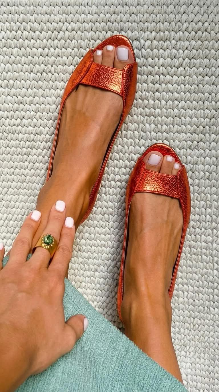 Adelina | Chic Komfort Gyllene Sandaler