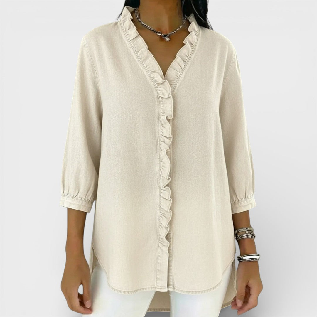 Heather | Elegant Volangad Blus