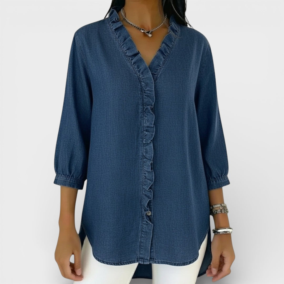 Heather | Elegant Volangad Blus