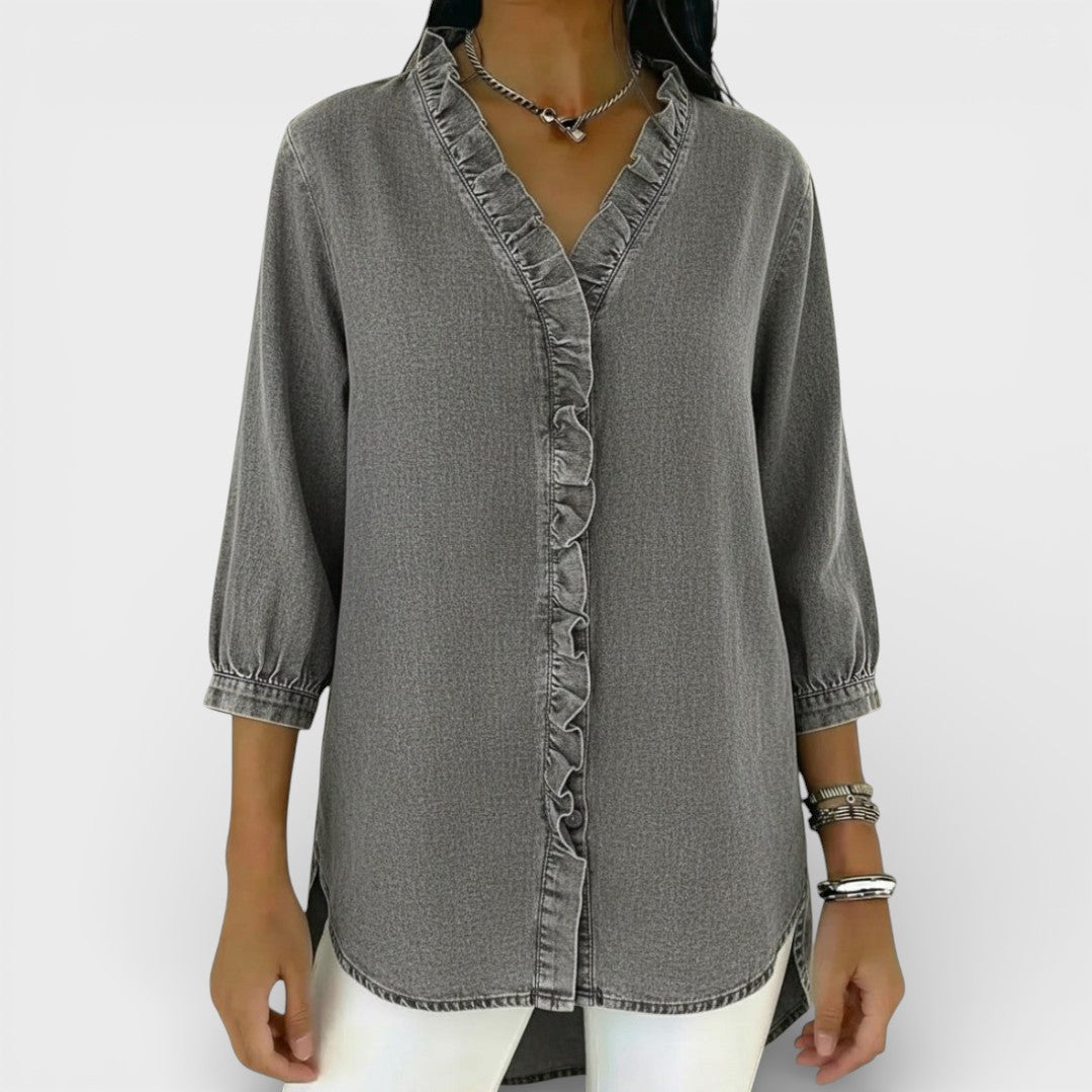 Heather | Elegant Volangad Blus