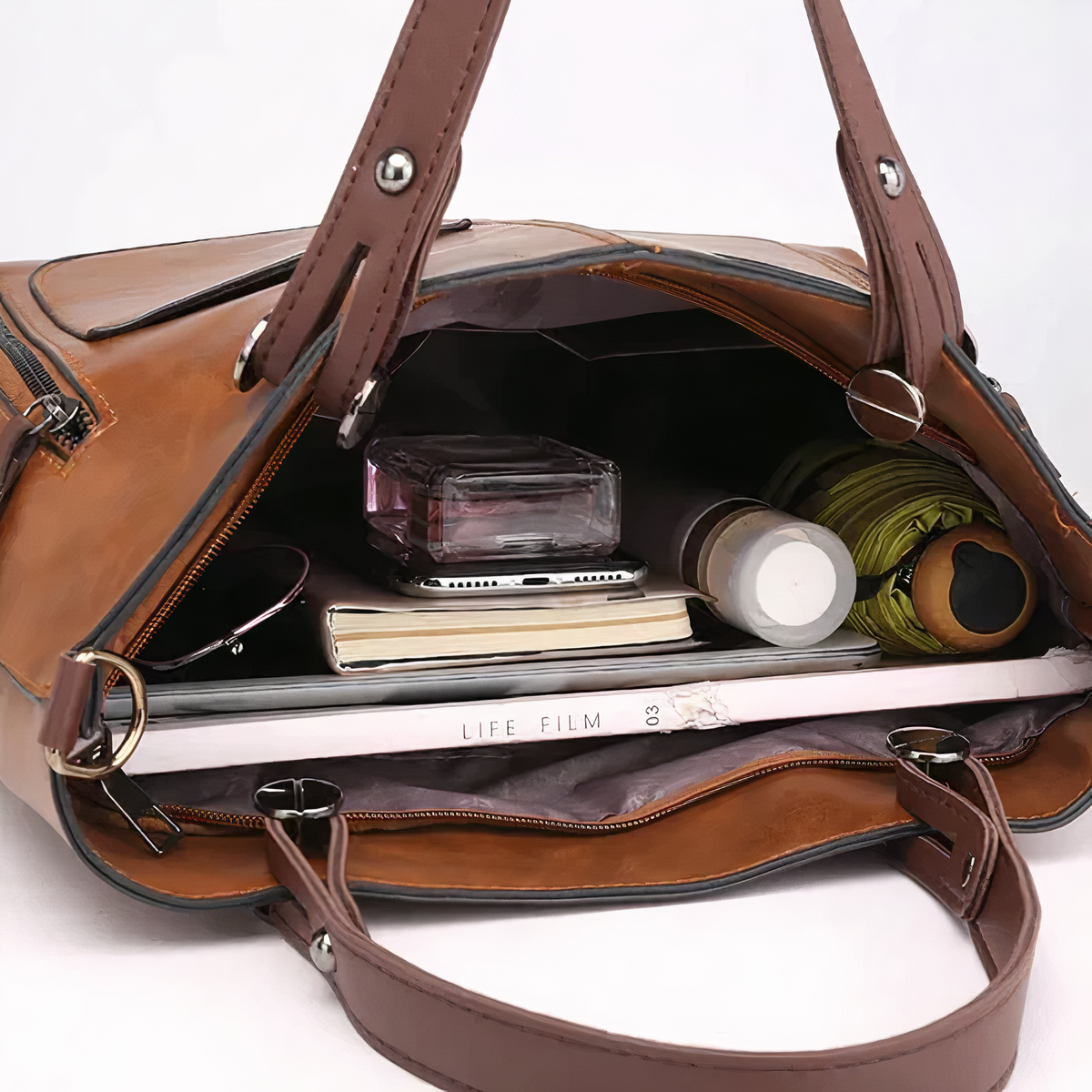Winslet - Ikonisk Retro PU-läder Crossbody Handväska