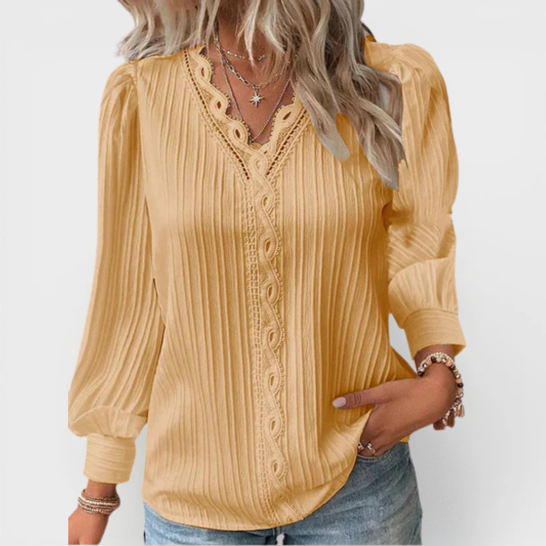 Andrea | Elegant Pullover Blus