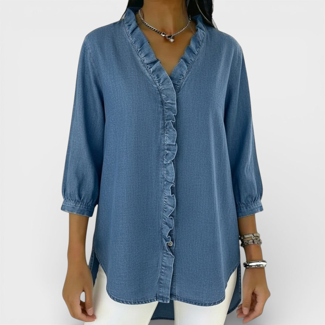 Heather | Elegant Volangad Blus
