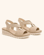 Amelia — Bekväma sandaler med guldvalv