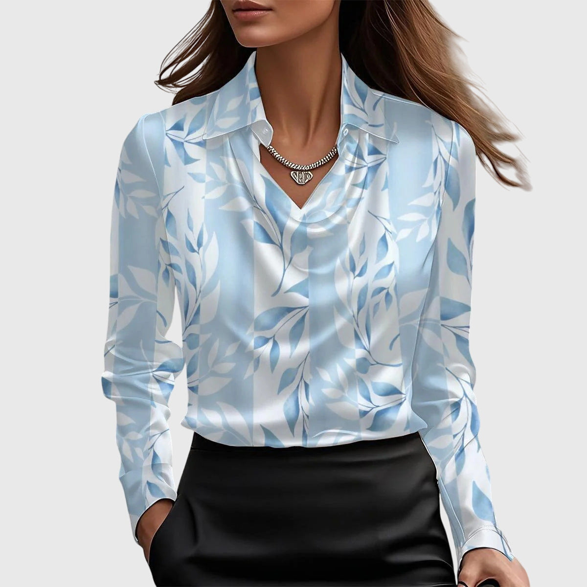 Zoe | Elegant Satängblus