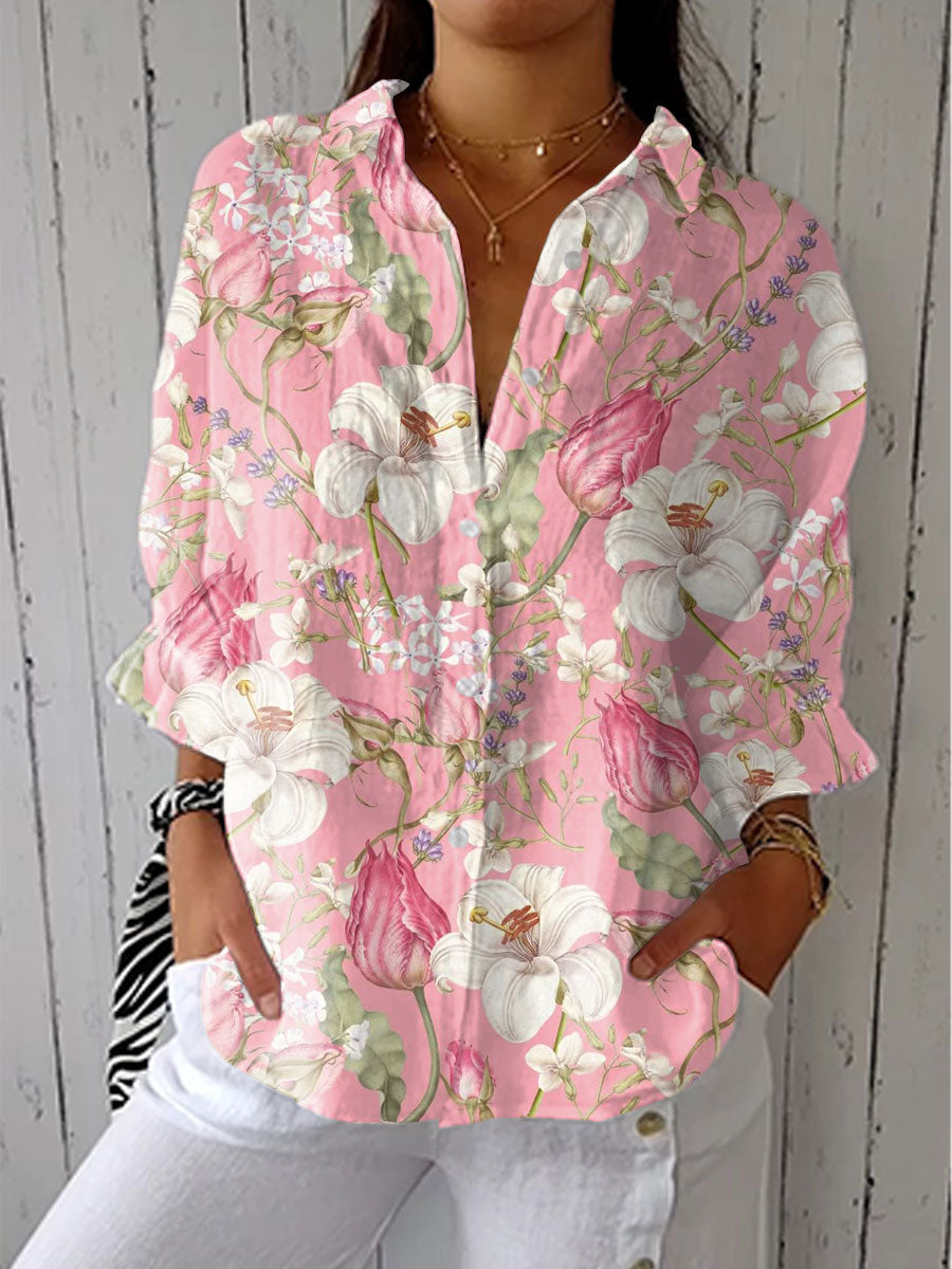 Frances | Elegant Blomster-blus