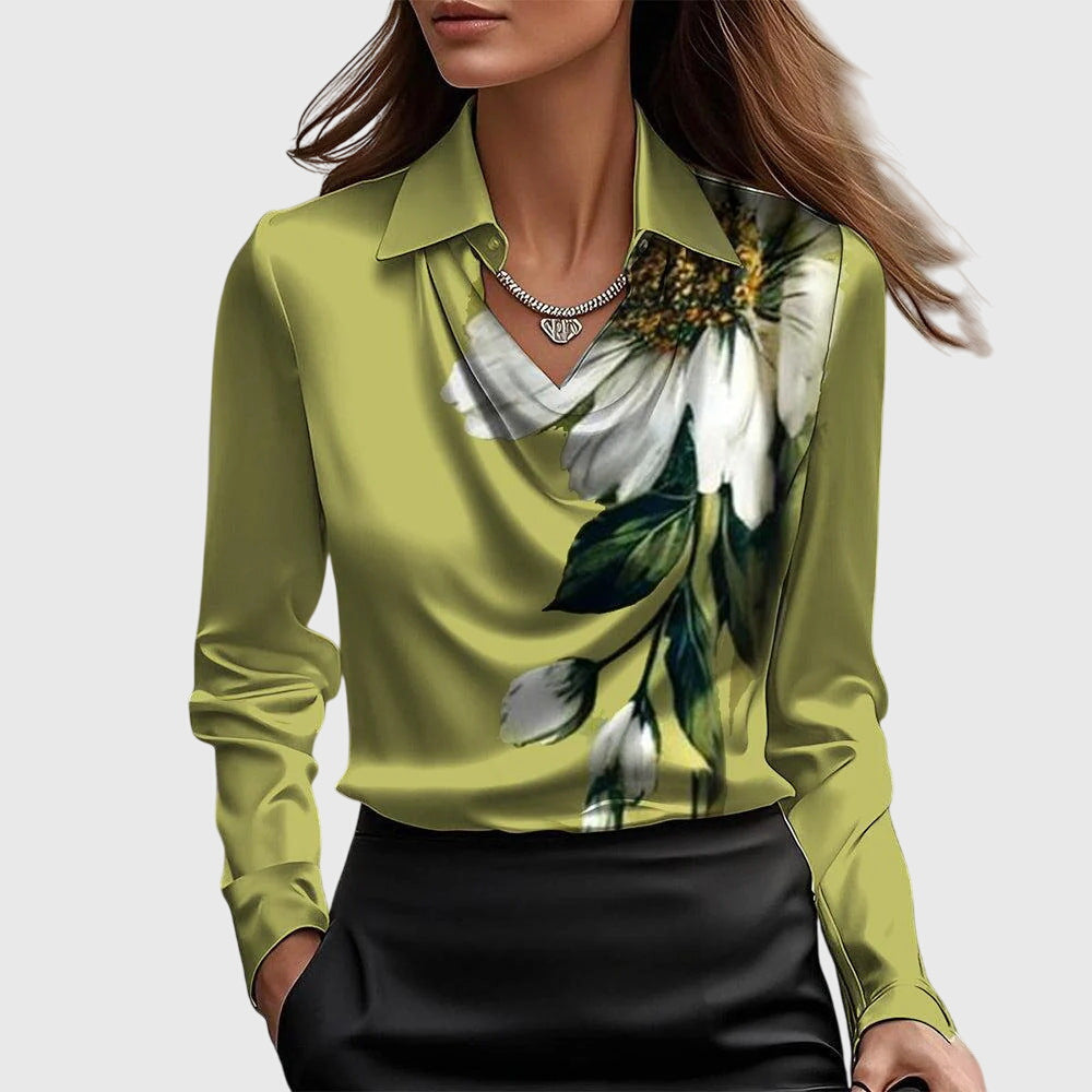 Zoe | Elegant Satängblus