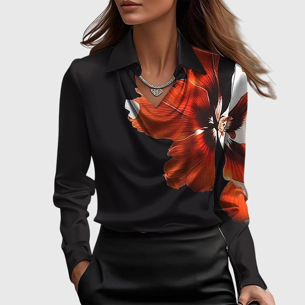 Zoe | Elegant Satängblus